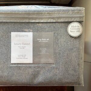 Dormisette Luxury German Soft & Heavyweight King Size Cotton Flannel Sheet Set